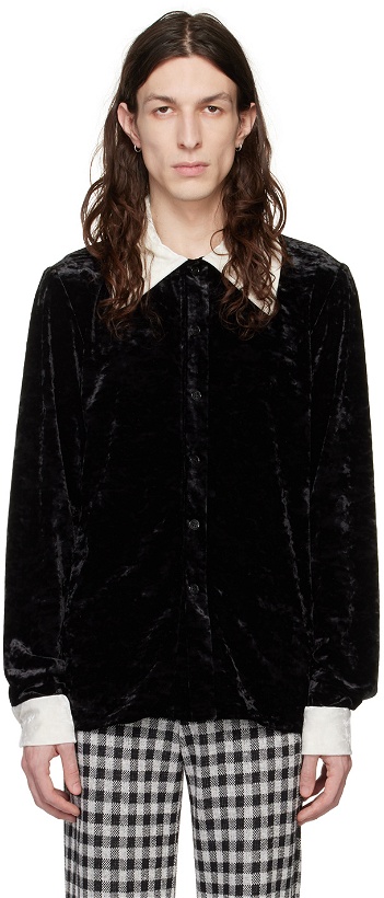 Photo: Anna Sui SSENSE Exclusive Black Button-Down Shirt