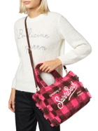 MC2 Saint Barth Wooly Colette Fringed Handbag With Check Pattern