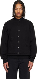 Les Tien Black Moto Coaches Jacket