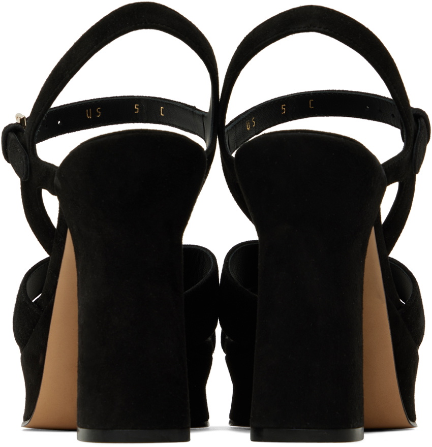 Salvatore Ferragamo Black Sonya Heeled Sandals Salvatore Ferragamo