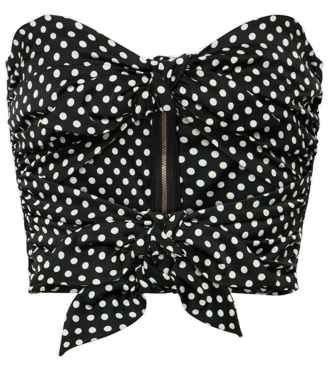 Dolce & Gabbana Black Wool Cutout Asymmetric Long Sleeve Top