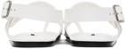 Jil Sander White Leather Sandals