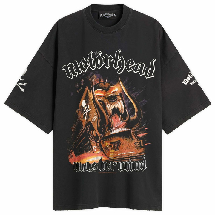 Photo: END. Men's X MASTERMIND WORLD x Motorhead RWTD T-Shirt in Black