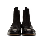 Alexander McQueen Black Leather Chelsea Boots