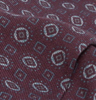Rubinacci - 8cm Wool-Jacquard Tie - Men - Burgundy