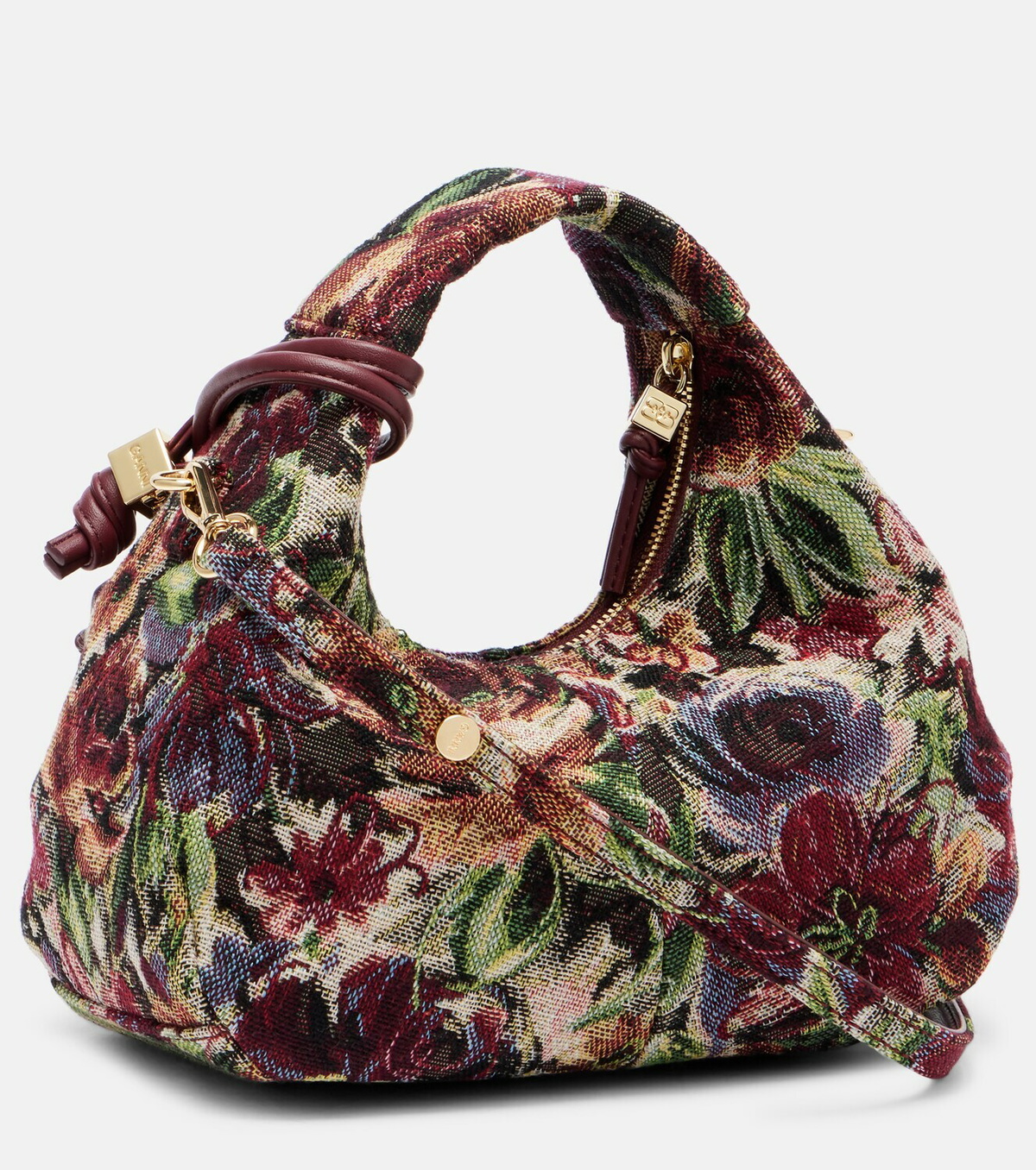 Ganni Tapestry Mini jacquard tote bag GANNI