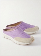 Diemme - Maggiore Slip-On Suede-Trimmed Nylon Sneakers - Purple