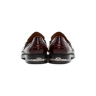 Toga Virilis Burgundy Leather Loafers