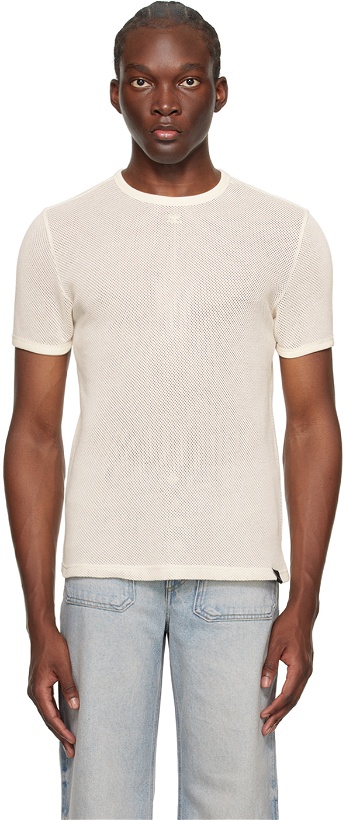 Photo: Courrèges Off-White Semi-Sheer T-Shirt