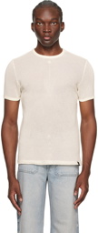 Courrèges Off-White Semi-Sheer T-Shirt