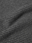 Private White V.C. - Ribbed Cashmere Half-Zip Sweater - Gray