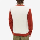 Foret Men's Sprout Cardigan in Cloud/Brick
