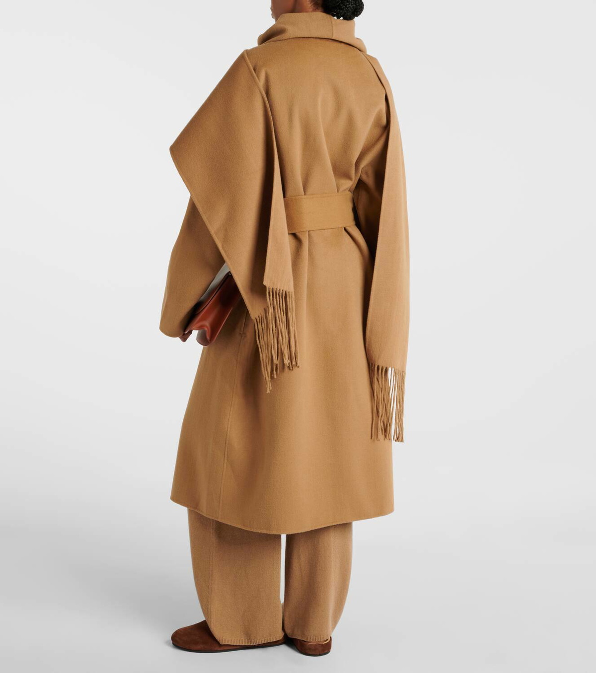 Joseph Lepage caped wool and silk wrap coat Joseph