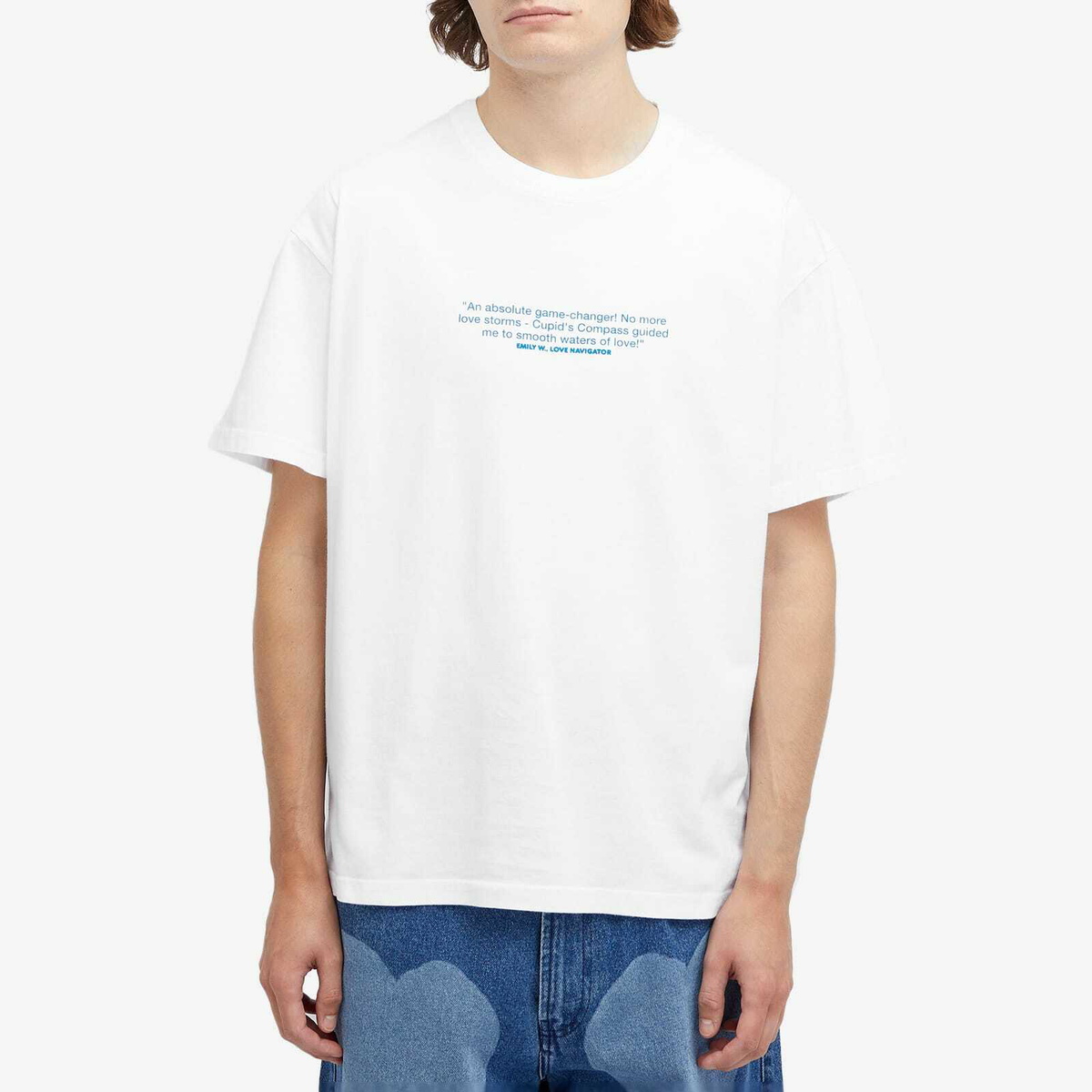 Carne Bollente Men's Searching Romance T-Shirt in White Carne Bollente