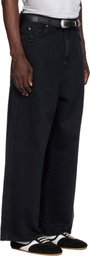 LU'U DAN Black Blacklisted Blue Collar Denim Jeans