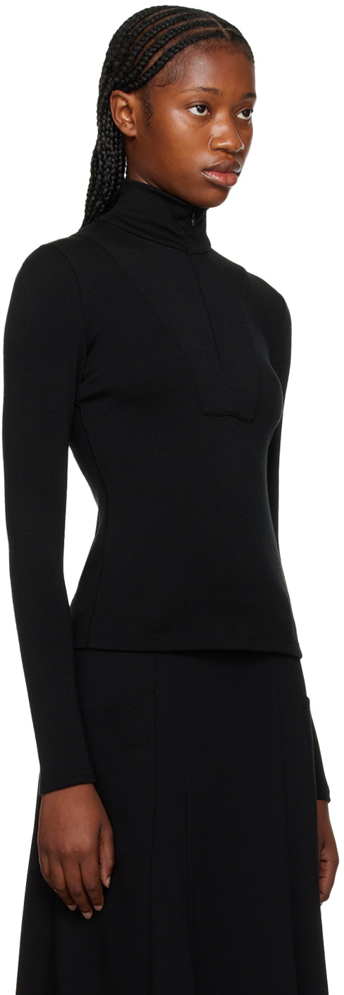 Maiden Name Black Bonnie Turtleneck