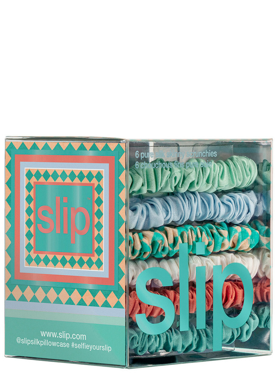 Slip Pure Silk Skinny Scrunchies - Seabreeze