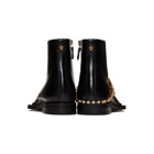 Versace Black Charm Zip-Up Boots