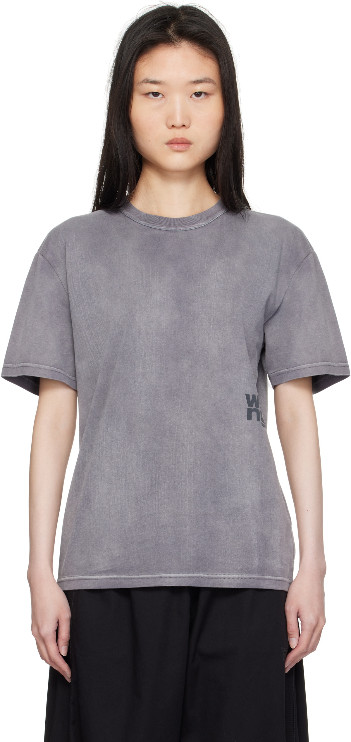 alexanderwang.t Gray Puff Logo T-shirt alexanderwang.t