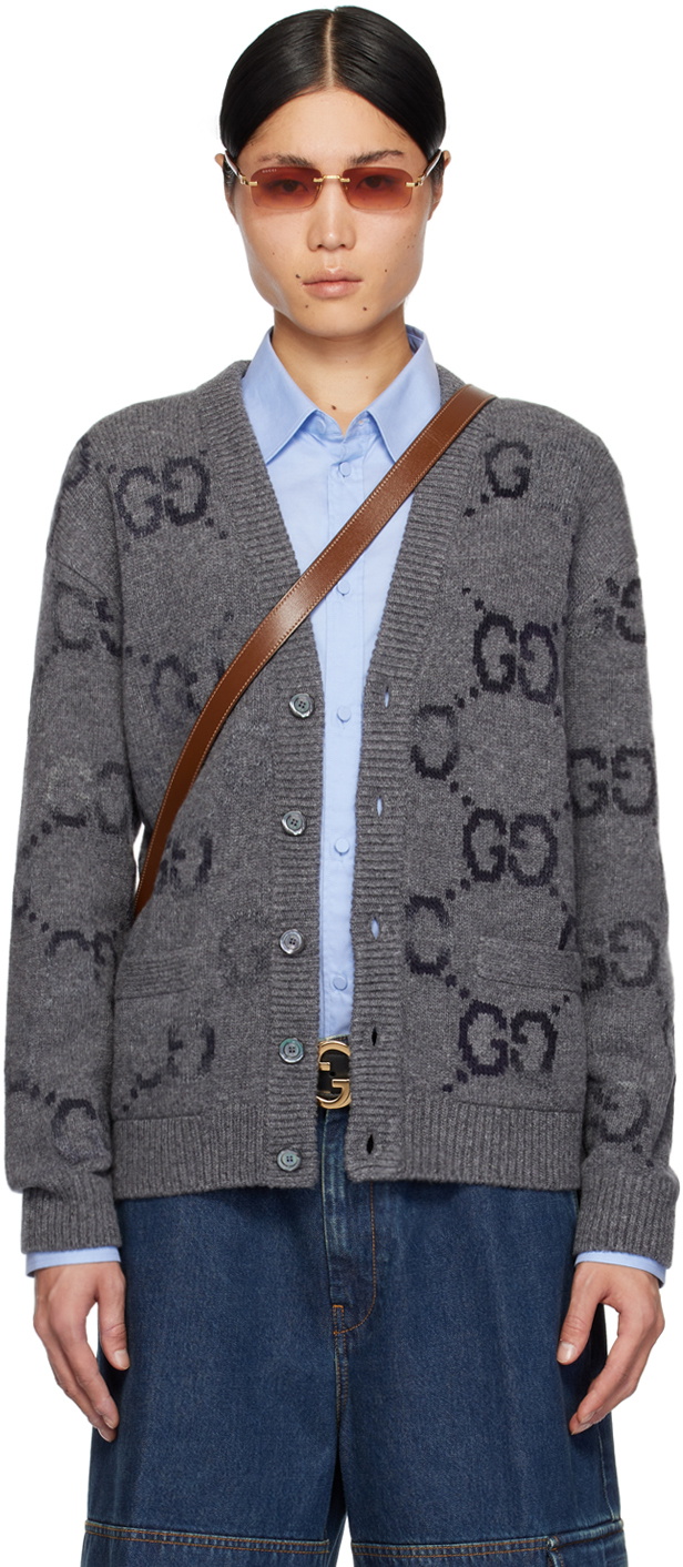 Gucci Gray GG Cardigan Gucci