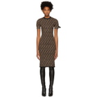 Fendi Brown Knit Forever Fendi Dress