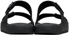 BOSS Black Twin Strap Sandals