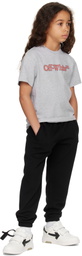 Off-White Kids Gray Big Bookish T-shirt