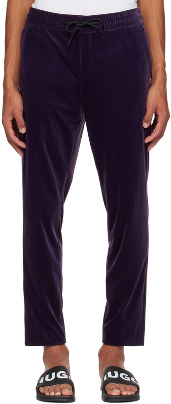 Photo: Hugo Purple Slim-Fit Trousers