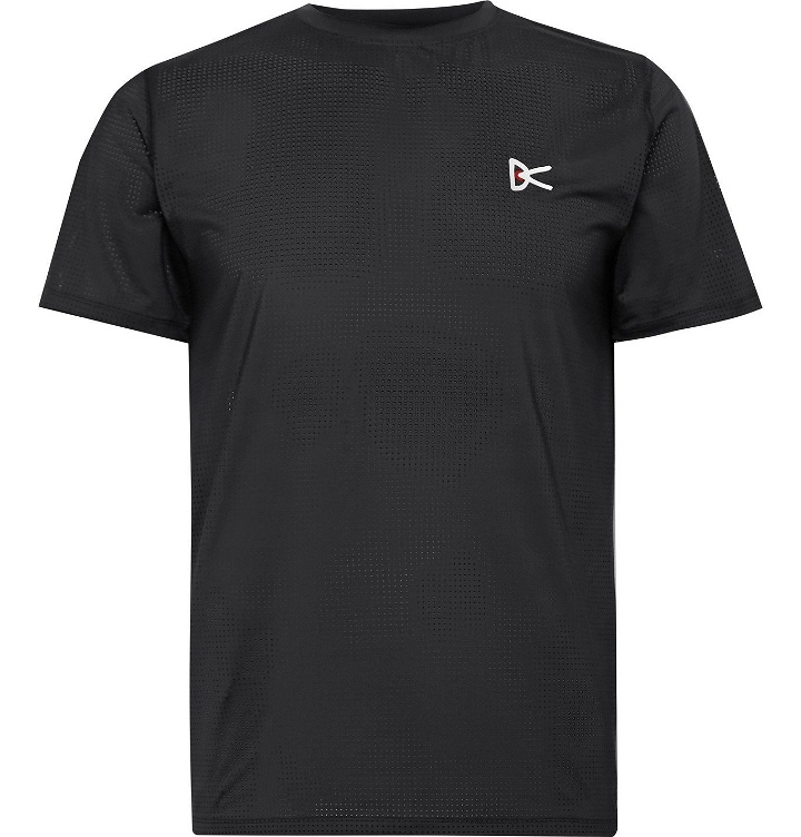Photo: DISTRICT VISION - Slim-Fit Logo-Print Stretch-Mesh Running T-Shirt - Black