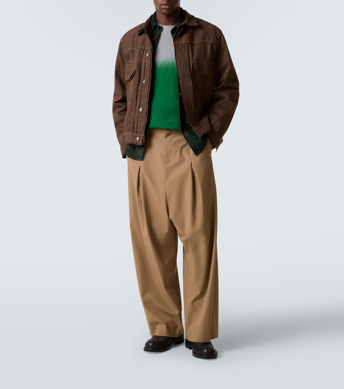 Sacai Dyed cotton sweatshirt