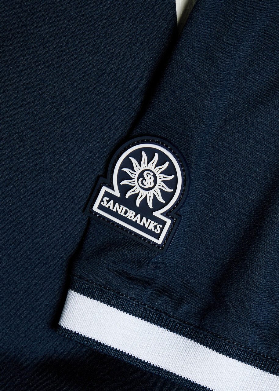 Sandbanks Logo Cotton Polo Shirt Navy