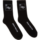 Heron Preston Black and White Long HP Periodic Socks