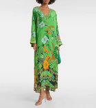 Camilla Printed silk kaftan