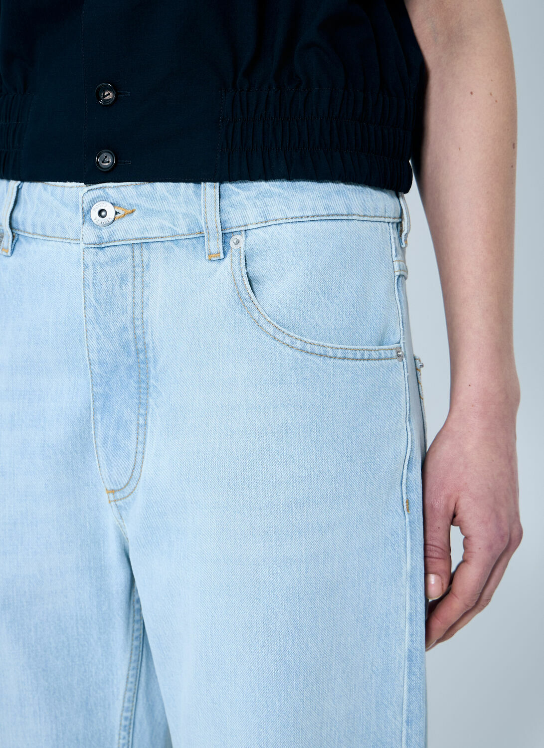 Bottega Veneta Extra Bleach Dirty Denim Jeans