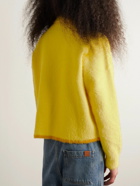 Jacquemus - Polo Neve Brushed-Knit Sweater - Yellow