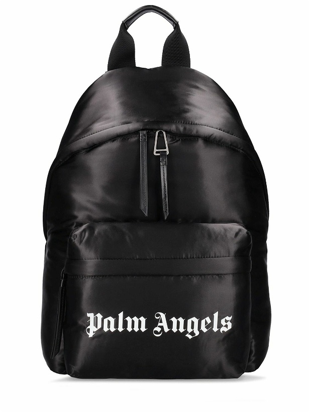 Photo: PALM ANGELS Logo Print Nylon Backpack