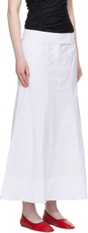 Belle Anna White Paloma Maxi Skirt