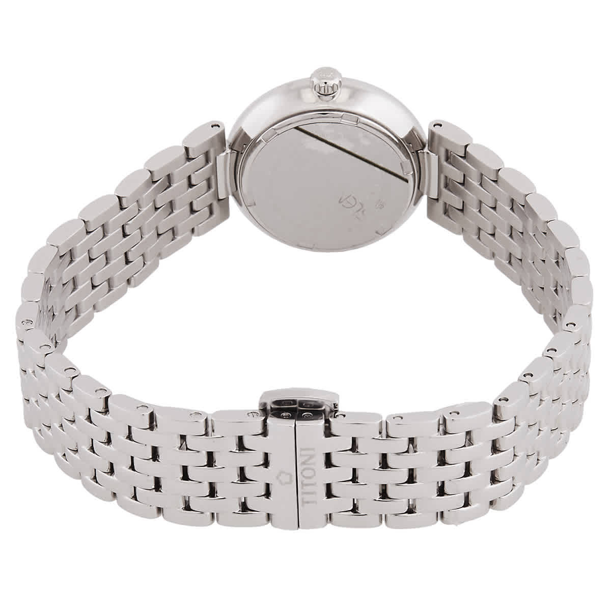 Titoni Slenderline Quartz Silver Dial Ladies Watch TQ-42718-S-606