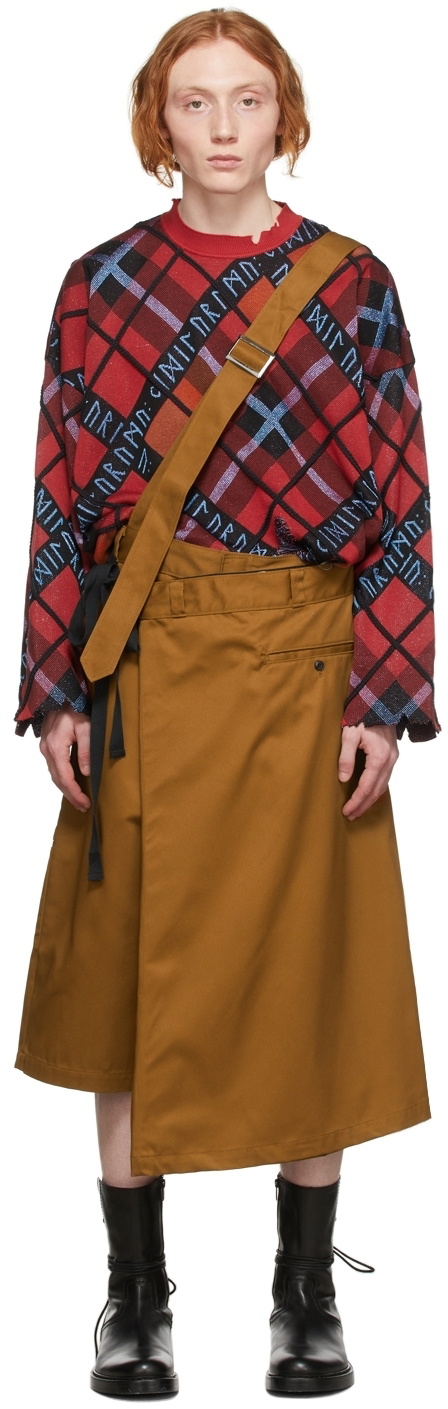 KIDILL SSENSE Exclusive Brown Dickies Edition Fold Trousers