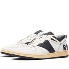 Rhude Men's Rhecess Low Sneakers in White/Black