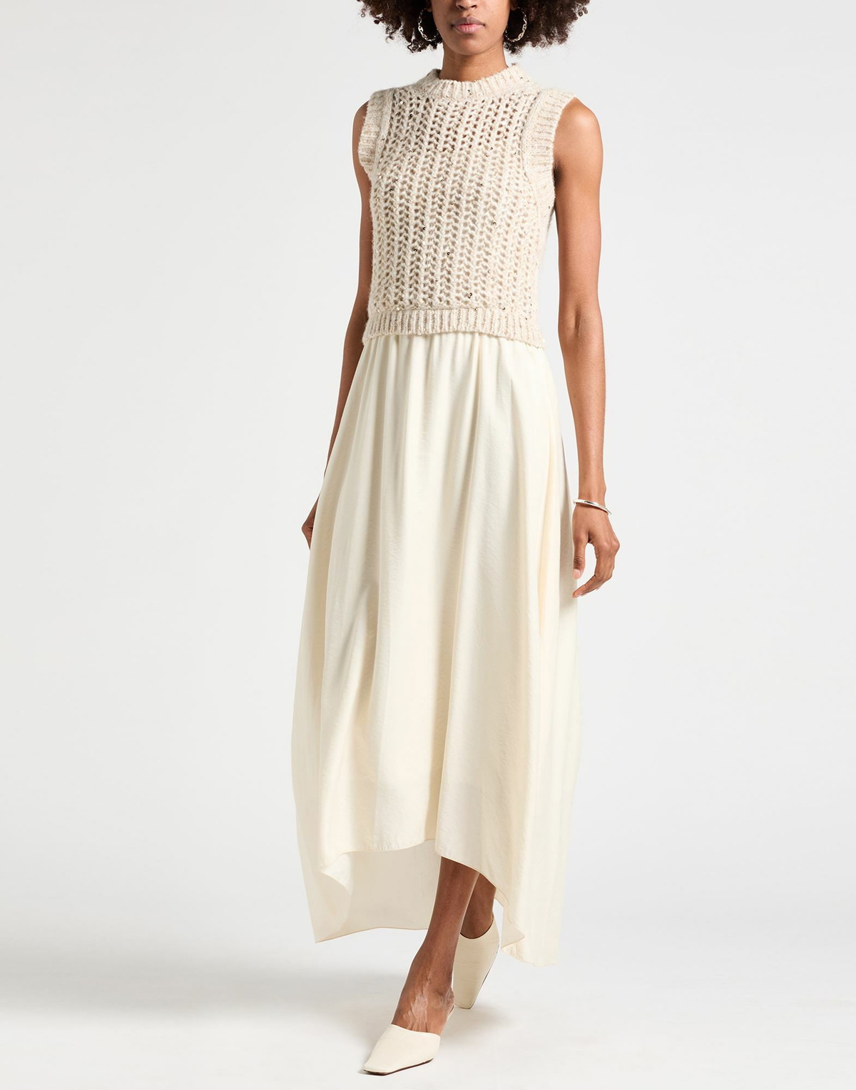 Peserico Womens Maxi dress Ivory