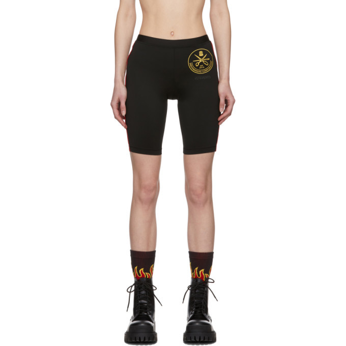 VETEMENTS Black Russian Police Cycling Shorts Vetements