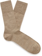 FALKE - Airport Virgin Wool-Blend Socks - Brown