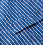Derek Rose - Royal 215 Striped Cotton-Poplin Pyjama Set - Blue