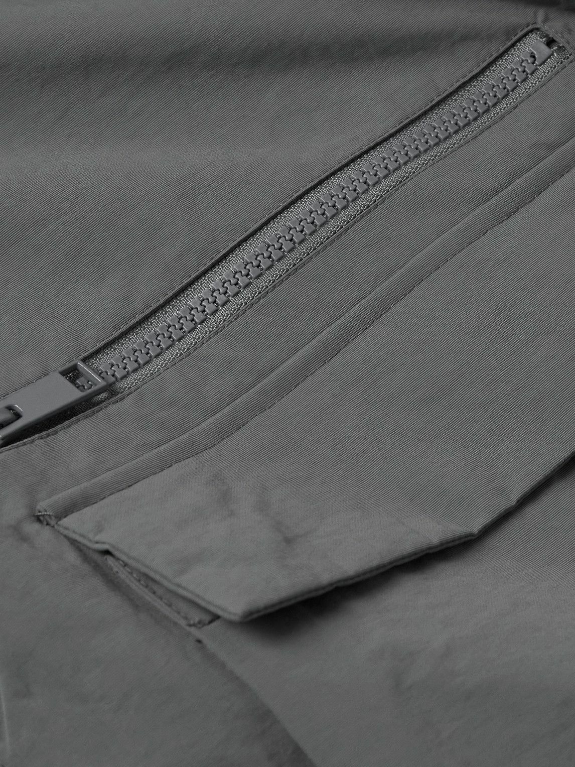 SAIF UD DEEN - Nylon Hooded Jacket - Gray