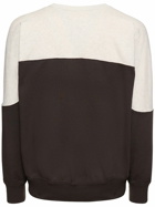 MARANT Color Block Cotton Crewneck Sweatshirt