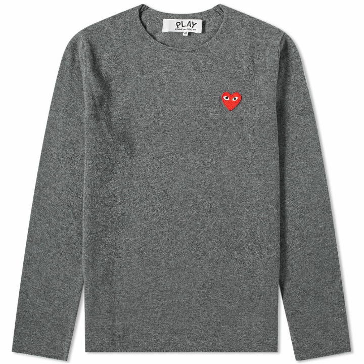 Photo: Comme des Garçons Play Men's Knitted Crew Sweat in Grey