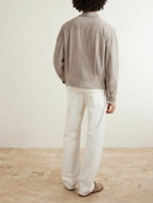 Brunello Cucinelli - Suede Blouson Jacket - Gray