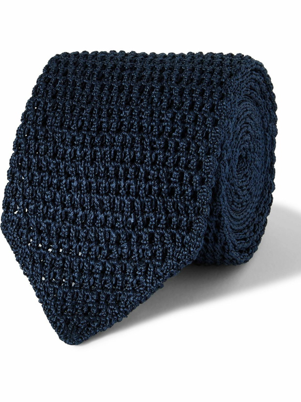 Photo: TOM FORD - 7cm Knitted Silk Tie