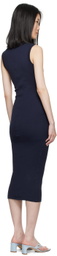 FLORE FLORE Navy Dewi Midi Dress